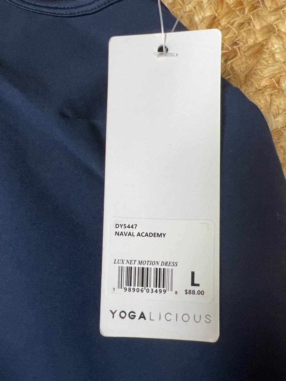 Yogalicious Navy Pleated Racerback Tennis Dress - Picture 2 of 5